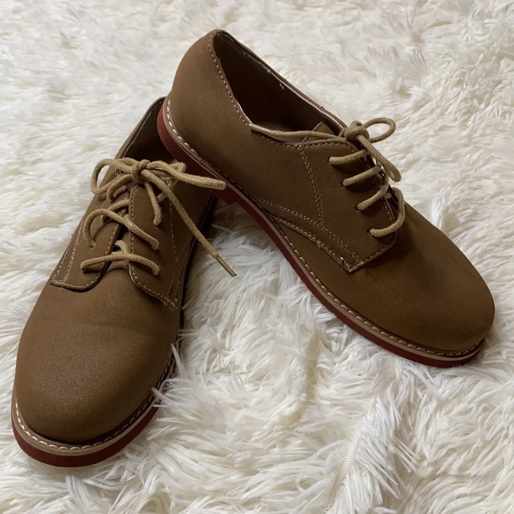 Perry Ellis Brown Burgundy Bottom Shoes Boy’s Size 2